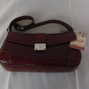 Fossil Genuine Italian Leather Brown Bag